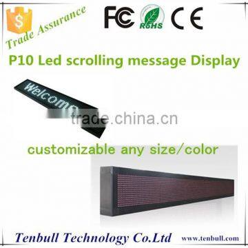 p10 outdoor led text scrolling sign,P10 led moving message display board ,Programme led messag board