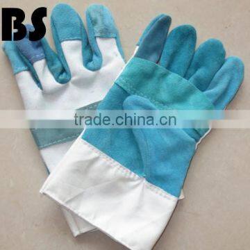 BSSAFETY short cow split leather welding safety gloves