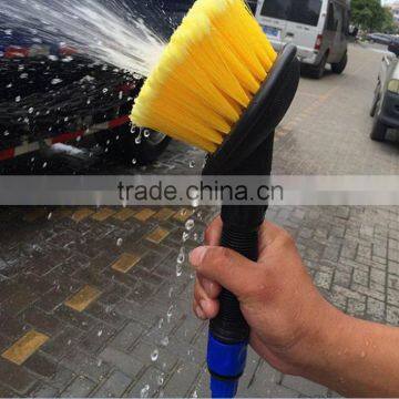 2016 durable yellow soft bristle car wash brush