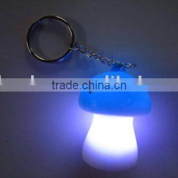 led mushroom keychain