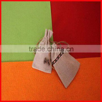 Hot Sell Small Linen Drawstring Jewelry Gift Bag Wholesale