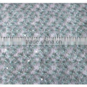 Latest Embroidery Sequin Bridal Lace Fabric, Mesh Fabric With Glitter Sequin Lace Fabric photo-2