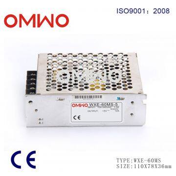 60W   Single output switching power supply WXE-60MS