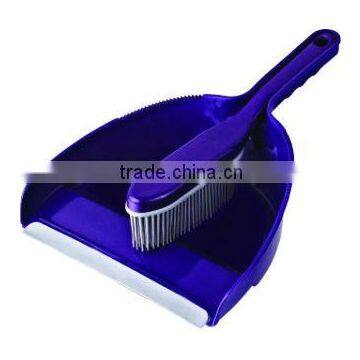 HD5001 Solid color plastic dustpan and broom set