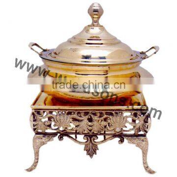 New Design Chafing Dish | Brass Plated Chafing Dish | Handmade Chafing Dish | Metal Made Chafing Dish photo-6