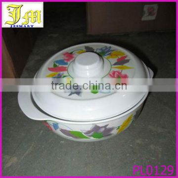 7 inches wholesale plastic microwave dessert bowl with lid cover