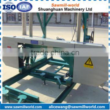 portable electric horizontal sawmill machine wood bandsaw machine