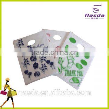 New design plastic D-cut bags,biodegradable plastic gift bags