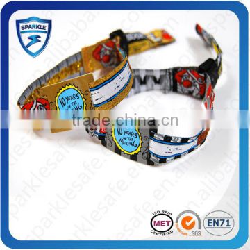 HF RFID fabric bracelet/ wristbands for events