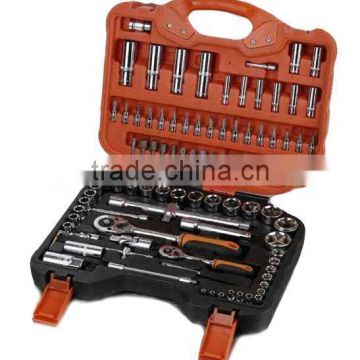 94pcs 1/2"&1/4" dr.socket set & bit set, extension bar, socket wrenches