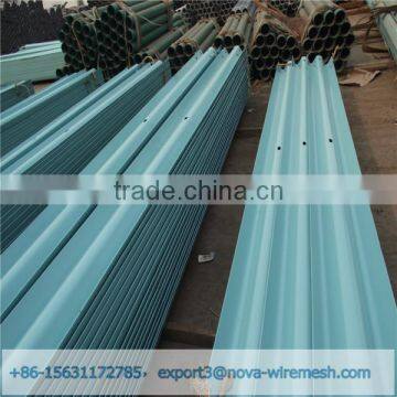 Low cost power coated guardrail for sale