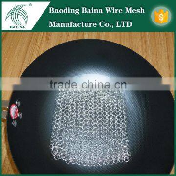 Baina new style pan stainless steel scrubber chainmail