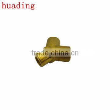 Y-type connector , high quality forged y type brass connector with male thread, got all kinds of sizes and types