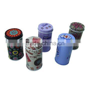 round wholesale tea tin, promotional tin can,coffee tin box