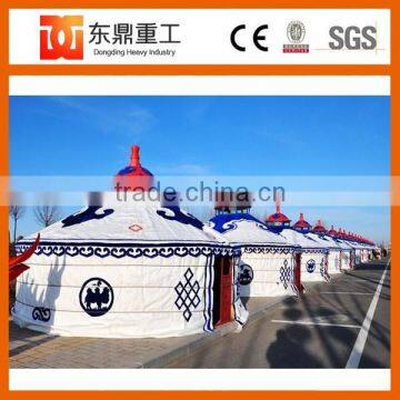 10 m most popular mongolian yurt/mongolian ger yurt for family and restaurant