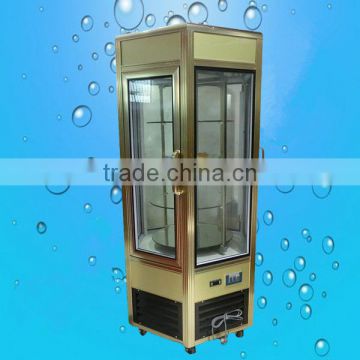 Refrigeration equipment for surrounded by fress glass cabinet