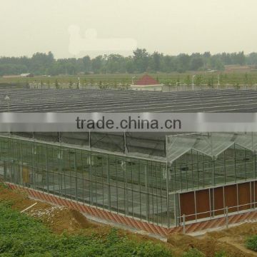 Glass shade greenhouse outside the band