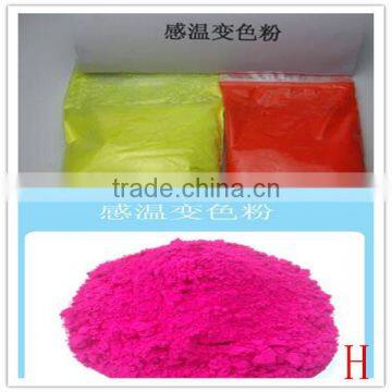 Temperature sensitive powder/color change pigments with temperature changing, thermochromic pigment powder for ink and Injection