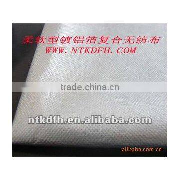 Nonwoven fabric coated with aluminum foil