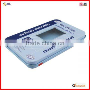 High Quality Metal Battery Tins With Window photo-2
