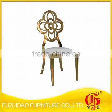 Hot Sale Golden Wedding King Throne Chair With Flower Back photo-4