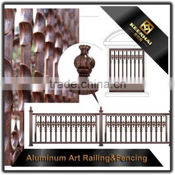 Villa Garden Decoration Powder Coated Cast Metal Aluminum Antique Garden Fence Design photo-4
