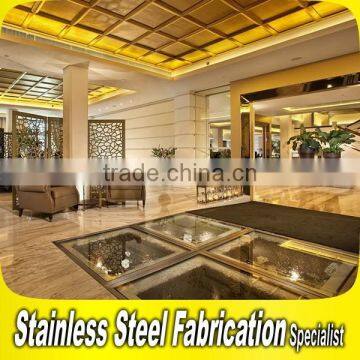 Custom Made Luxurious Stainless Steel Interior Hotel Lobby Decoration photo-5