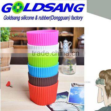 colorful silicone cup cover &non-slip hot resistant