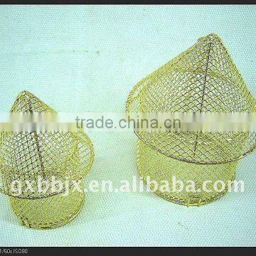 Gold wire decorative mushroom house crafts&baskets