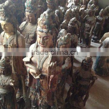 Hand Carved Avalokitesvara Wooden Statue Sculpture photo-3