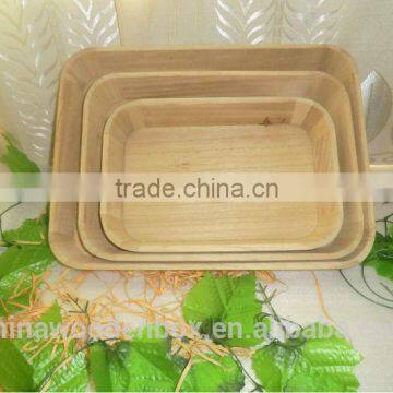 The set of paulownia wood Serving Trays