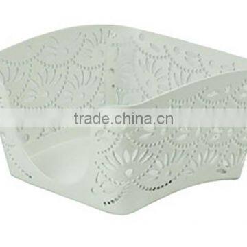 Arc-shaped Metal Punched Desktop Note Paper Holder