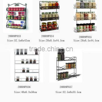 Household Kitchen Wire Wall Mount Spice Rack photo-6