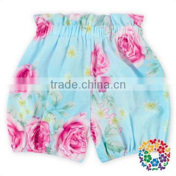 2016 Newborn Baby Girl Clothes Sweet Floral Print High Wasit Candy Bubble Summer Shorts photo-4