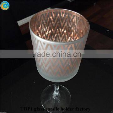 Black Mercury Glass Stemmed Candle Holders photo-3