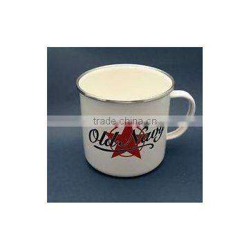 Printed enamel mug/Customized enamel mug/Enamel metal mug