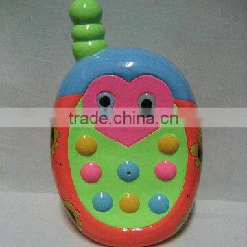 promotional ceramic coin bank with cellphone shape