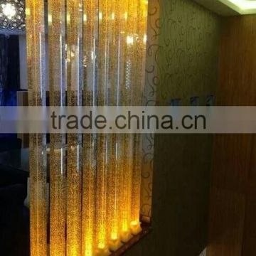 wholesale crystal pillars with bubbles for partition