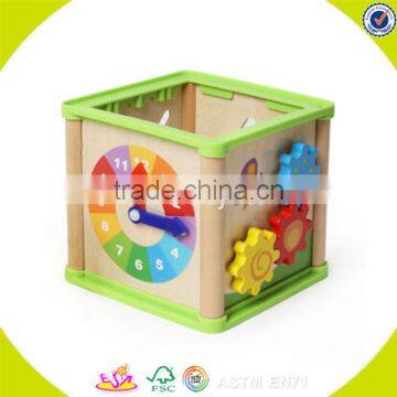 2017 Wholesale Baby Wooden Play Cube Newest Kids Wooden Play Cube Fashion Children Wooden Play Cube W11B123 photo-3