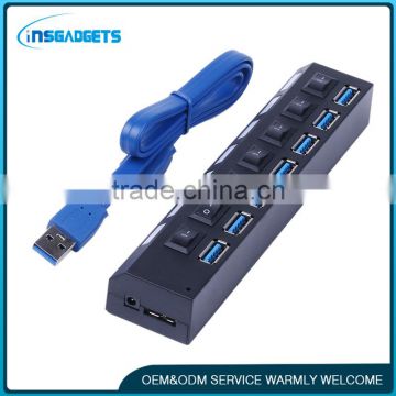 Hot new products for 2016 7-Port USB 3.0 High Speed HUB