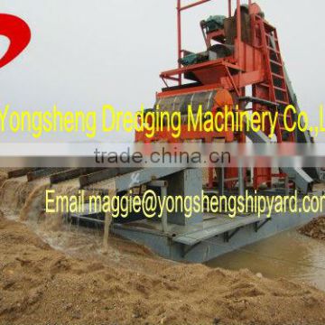 new gold panning dredger for sale in China