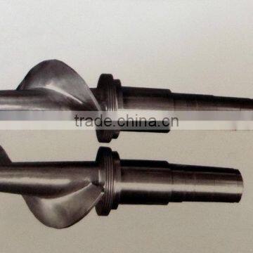 Conical twin screw for rubber extruders/Rubber twin screws