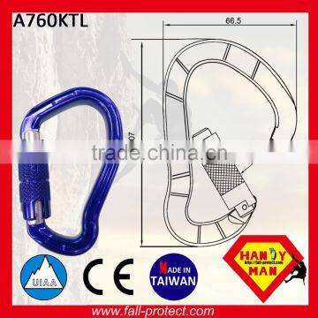 25KN Aluminum Material Mountain Climbing Carabiner With Twist Lock photo-4