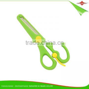 ZY-J7009 Plastic Safety student scissors Lovely Children Hand Cartoon Scissors