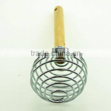 37045 Stainless Steel Spring Coil Whisk With Wooden Handle photo-5
