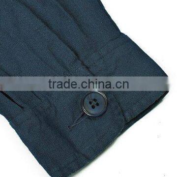 Ladies' 100% Linen Casual Long Sleeve Shirt With Four Pockets photo-4