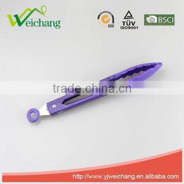 WCFTF01 Premium Comfort Stainless Steel Locking Food Tong With Silicone Heads photo-3