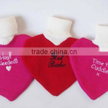 Round Design PVC Hot Water Bottle With Knitted Cover photo-2