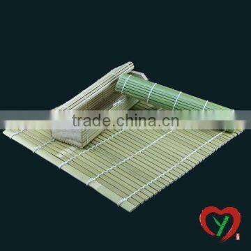 Round Weaving Green Bamboo Placing Mat photo-6