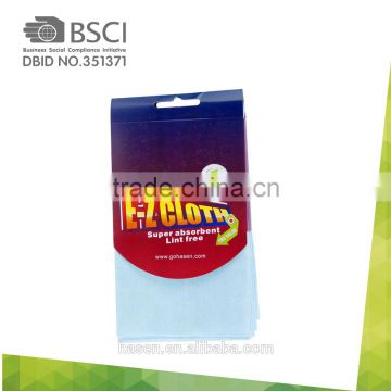 Popular non woven microfiber glass cleaning cloth/kitchen household nonwoven wipes